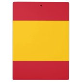 Spanische Flagge Klemmbrett (Rückseite)
