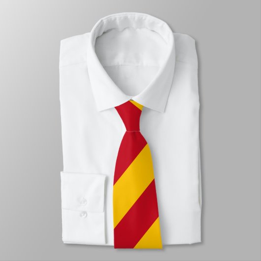 Spanische Flagge Krawatte (Gebunden)