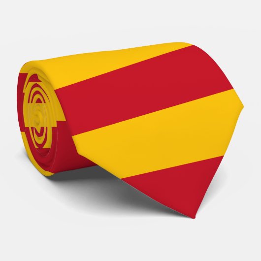 Spanische Flagge Krawatte (Gerollt)