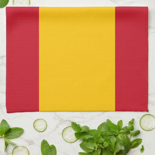 Spanische Flagge Küchentuch (Gefaltet)