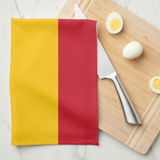 Spanische Flagge Küchentuch (Viertel Falte)