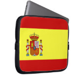 Spanische Flagge Laptopschutzhülle (Vorne Rechts)
