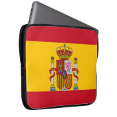 Spanische Flagge Laptopschutzhülle (Vorne Rechts)
