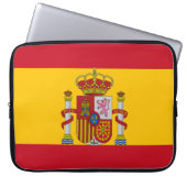 Spanische Flagge Laptopschutzhülle (Vorderseite)