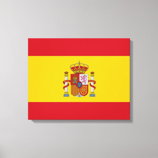 Spanische Flagge Leinwanddruck (Vorderseite)