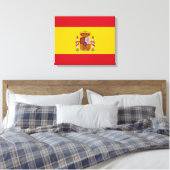 Spanische Flagge Leinwanddruck (Insitu (Schlafzimmer))