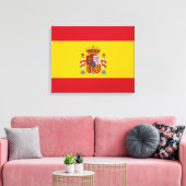 Spanische Flagge Leinwanddruck (Insitu (Wohnzimmer))