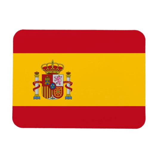 Spanische Flagge Magnet (Horizontal)