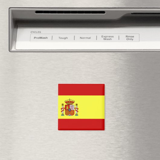 Spanische Flagge Magnet (In Situ (Geschirrspüler))