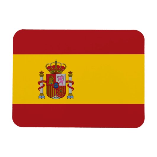 Spanische Flagge Magnet (Horizontal)