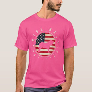 Spanische Flagge Mastiff Usa Flag 4. Juli Mama Vat T-Shirt