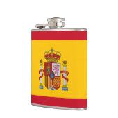 Spanische Flagge mit rotem Herzen - España/Sportfa Flachmann (Links)