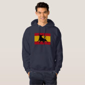 Spanische Flagge mit Stier Hoodie (Vorne ganz)
