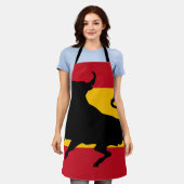 Spanische Flagge mit Stier Schürze (Getragen)