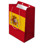Spanische Flagge Mittlere Geschenktüte (Rückseite Schrägansicht)