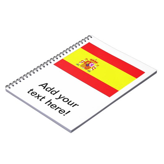 Spanische Flagge Notizblock (Linke Seite)