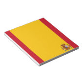 Spanische Flagge Notizblock (angewinkelt)