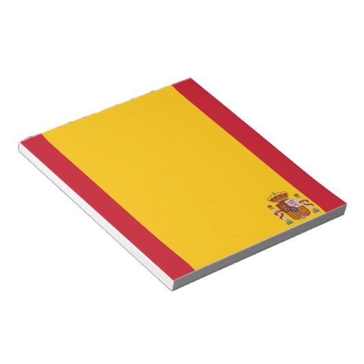 Spanische Flagge Notizblock (angewinkelt)
