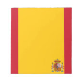 Spanische Flagge Notizblock (Vorderseite)