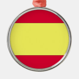 Spanische Flagge Ornament Aus Metall