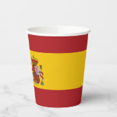 Spanische Flagge Pappbecher (Links)