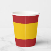 Spanische Flagge Pappbecher (Rechts)