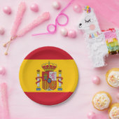 Spanische Flagge Pappteller (Party)