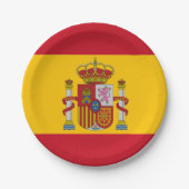 Spanische Flagge Pappteller (Vorderseite)