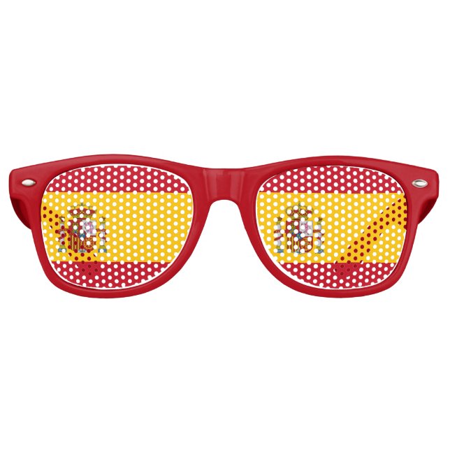 Spanische Flagge Partybrille (Vorderseite)