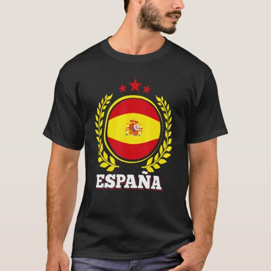 Spanische Flagge Patriotischer Spanier Pride Españ T-Shirt (Vorderseite)