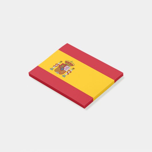 Spanische Flagge Post-it Klebezettel (angewinkelt)
