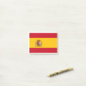Spanische Flagge Post-it Klebezettel (Auf Schreibtisch)