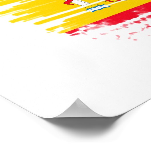 Spanische Flagge Poster (Ecke)