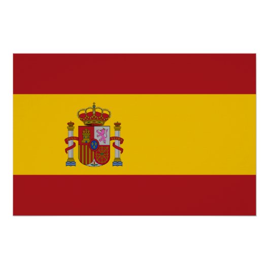 Spanische Flagge Poster (Vorderseite)