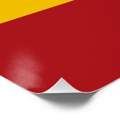 Spanische Flagge Poster (Ecke)