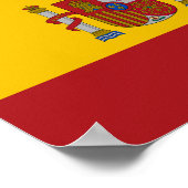Spanische Flagge Poster (Ecke)