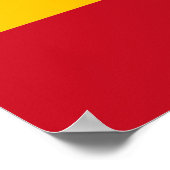 Spanische Flagge Poster (Ecke)