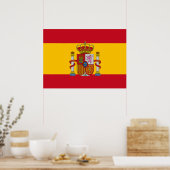 Spanische Flagge Poster (Küche)