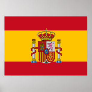 Spanische Flagge Poster