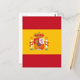Spanische Flagge Postkarte