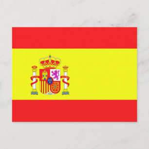 Spanische Flagge Postkarte