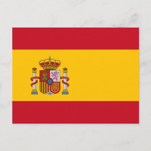 Spanische Flagge Postkarte (Vorderseite)