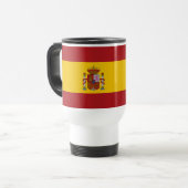 Spanische Flagge Reisebecher (Vorderseite Links)