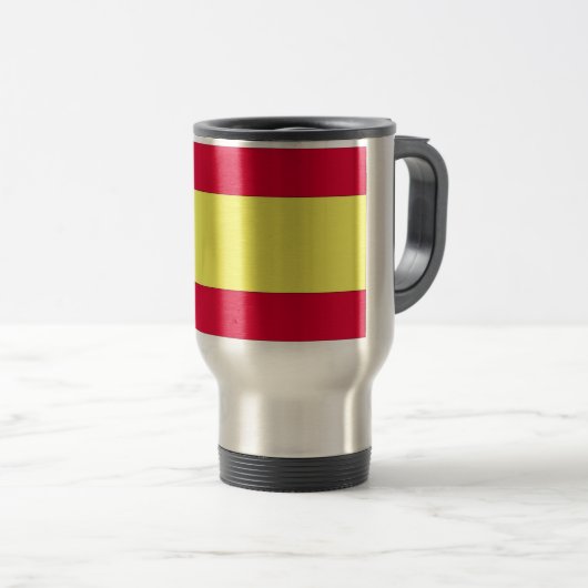 Spanische Flagge Reisebecher (VorderseiteRechts)
