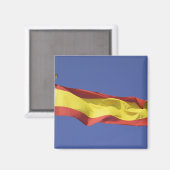 Spanische Flagge — RF) Magnet (Vorderseite/Rückseite)