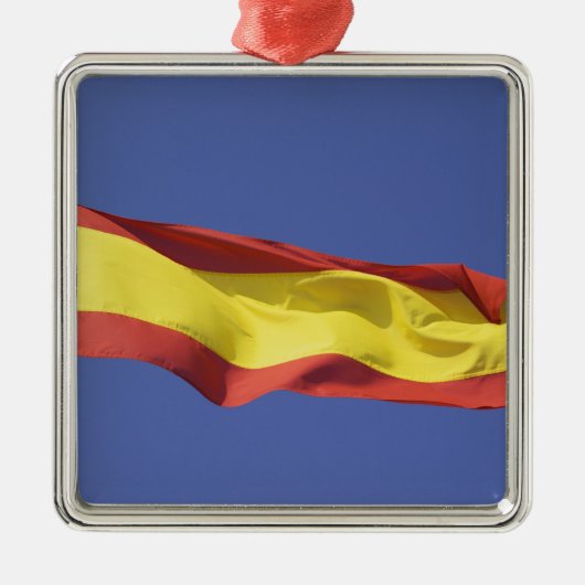 Spanische Flagge (RF) Ornament Aus Metall (Vorne)