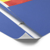 Spanische Flagge — RF) Poster (Ecke)