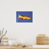 Spanische Flagge — RF) Poster (Küche)