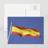Spanische Flagge — RF) Postkarte (Vorne/Hinten)