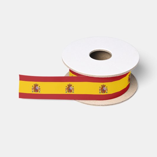 Spanische Flagge Satinband (Spule)